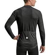 ROCKBROS Men's Long Sleeve Cycling Jersey Breathable Lightweight Bike Shirt Moisture Wicking Refl...
