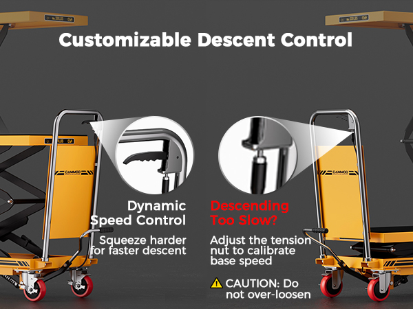 hydraulic table cart