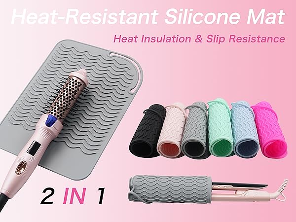 Flat lay for heat protection & roll up for storage – a two-in-one design.