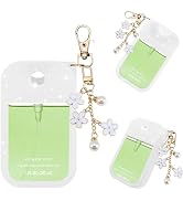 QIOFEARTH Silicone Case Compatible with Touchland Hand Sanitizer Spray Mist 1 oz with Flower keyc...