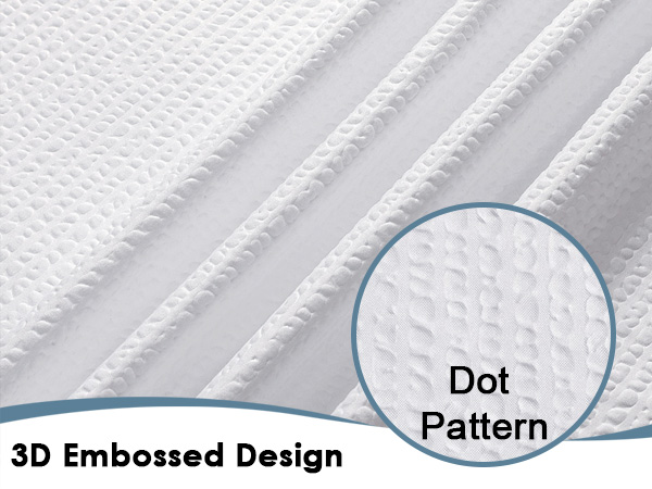 embossed shower curtain
