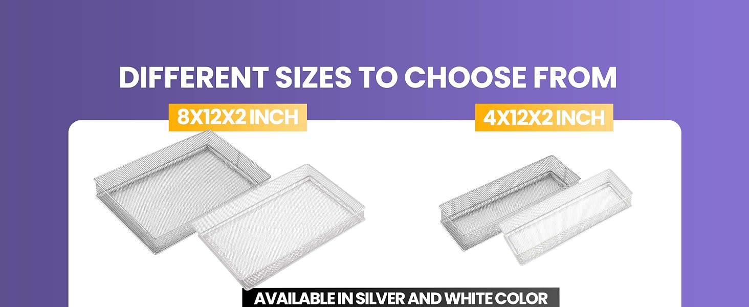 different sizes