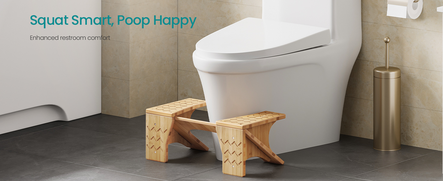 Bamboo Toilet Stool