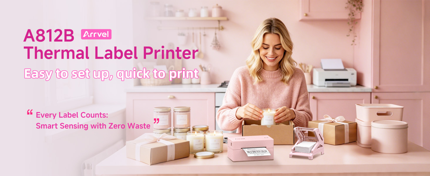 4x6 wireless thermal label printer for small business packaging mailing essentials