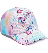 Kids Baseball Hat Unicorn Girls Baseball Cap Toddler Trucker Hat Girls Hats for Kids Ages 4-8
