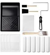 Mister Rui Paint Roller Kit, 16 Pack, 6 Inch Foam Paint Roller Set, Paint Brush, Small Paint Roll...