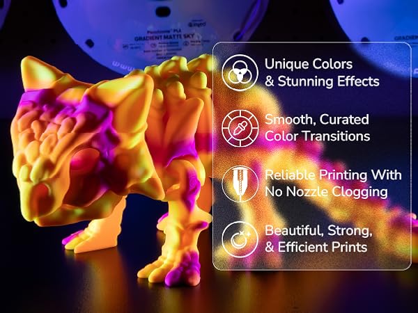 Polymaker Panchroma Gradient Neon PLA Filament