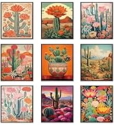 Cactus Canvas Poster Print Wall Decor Set of 9