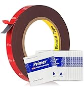 Tapsi Double Sided Tape Heavy Duty, Automotive-Grade Foam Mounting Tape 0.4in x 36ft with Adhesio...