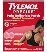 Tylenol Precise Pain Relieving Patches, Topical Analgesic Patches + Maximum OTC Strength Lidocain...