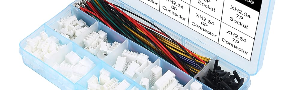 JST-XH Terminal Wires Cables Socket Connectors Kit