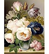 Ginfonr DIY 5D Diamond Art Kits for Adults, Flower Vase Diamond Painting for Adults, Diamond Art ...