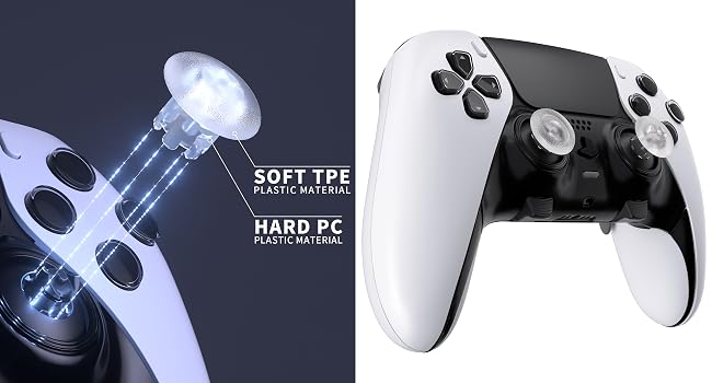 eXtremeRate Replacement Swappable Thumbsticks for PS5 Edge Controller Analog Stick Joystick Caps