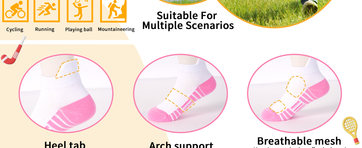 GENTABY socks kids socks 12 pack