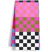 HSIASHENG Preppy Checkered Kitchen Towels, Vibrant Funky Checkered Dish Tea Towels, Retro Trendy ...