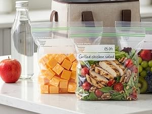 variety freezer bags gallon quart sandwich pcs freezer safe double air tight seal
