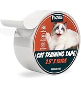 FixZilla Anti Scratch Cat Tape for Furniture 2.5 Inch x 45 Feet Clear Sticky Double Sided Anti Sc...