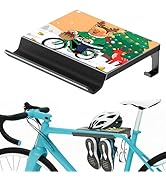 Bike Wall Mount - Horizontal Indoor Bike Rack for Garage Storage - Heavy Duty Bicycle Hanger Hook...