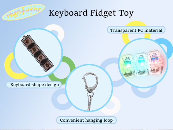 Fidget Keychain Keyboard