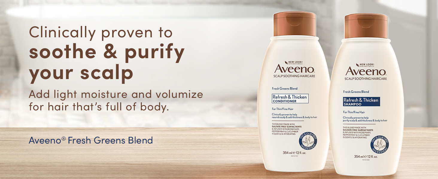 sooth & purify scalp add light moisture and volume for hair that's full of body