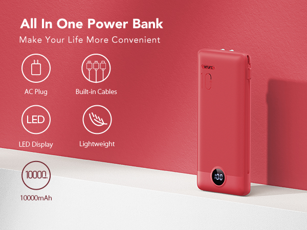 red portable charger