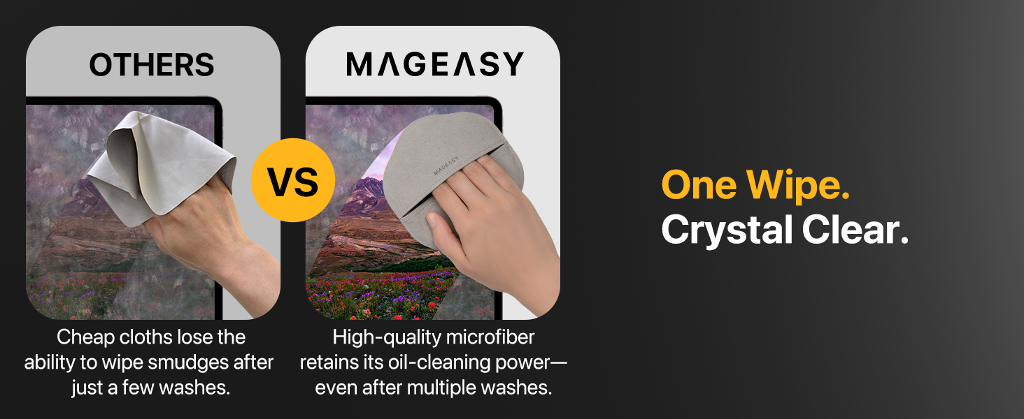 One Wipe. Crystal Clear.