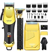 HIENA PRO Professional Hair Clipper Set for Men, R-Type Adjustable Blade, Beard Trimmer and Elect...