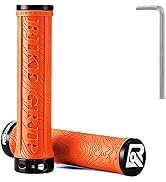 ROCKBROS Bike Handlebar Grips Double Lock-on MTB Bicycle Handle Bar Grips Ergonomic Non-Slip Rubb...