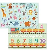 Disposable Placemats for Baby, Toddlers and Kids, 40 Disposable Baby Placemats for Restaurant, Di...