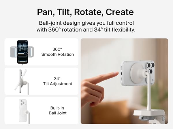 Stage Magnetic Phone Tripod Mount