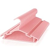BRFOYU Baby Hangers 50 Pack Non-Slip Kids Plastic Hangers for Closet, Space Saving Toddler Hanger...