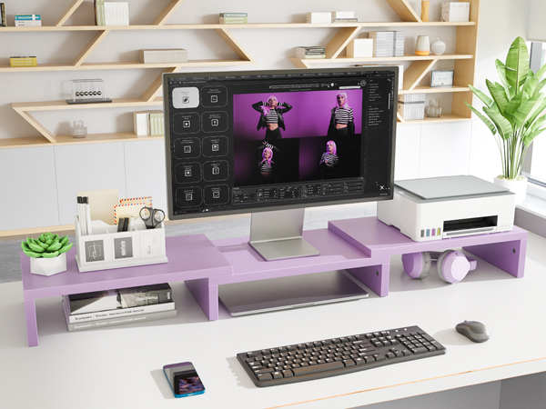 Dual Monitor Stand Riser