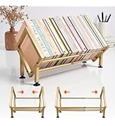 Expandable Desktop Bookshelf Organizer, Small Tabletop Book Storage Rack, Portable Mini Bookcase ...
