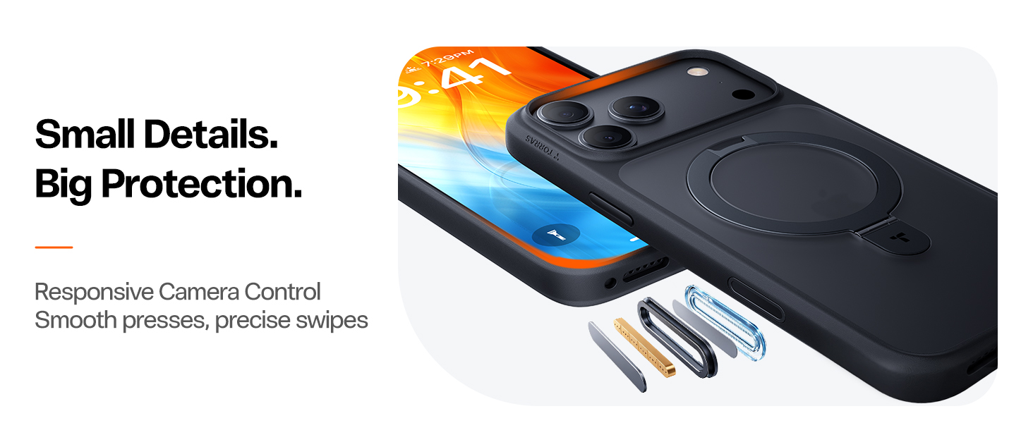 TORRAS for iPhone 18 pro case camera buttons