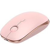 TECKNET Wireless Mouse,Rechargeable Slim Portable Silent Computer Mouse with 2.4GHz USB Receiver,...