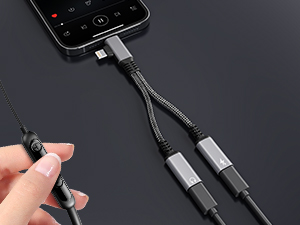 iphone headphone and charging adapter usb c splitter usb c y splitter phone audio adapter