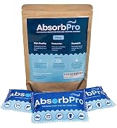 Absorb Pro - 100g (3-pack) Rechargeable Desiccant Pouch - Moisture Absorbing Bag - Dehumidifier f...