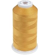 Simthread Heavy Duty Blue Jeans Thread for Denim Sewing 1000 Meters Gold