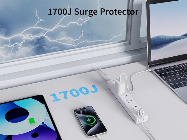 surge protector with usb ports