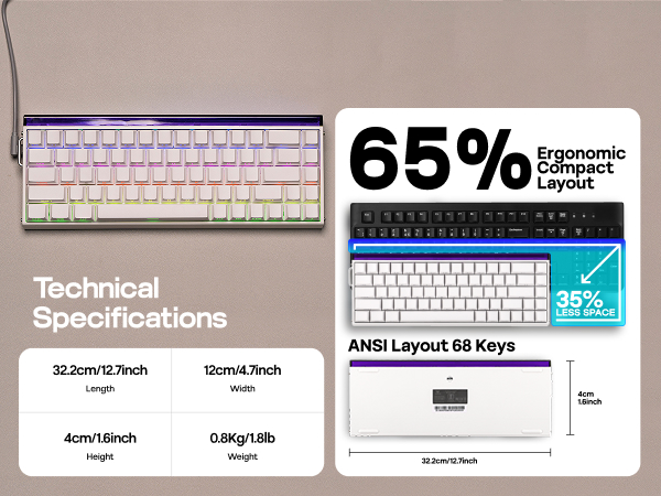 Wired Magnetic Gaming Keyboard