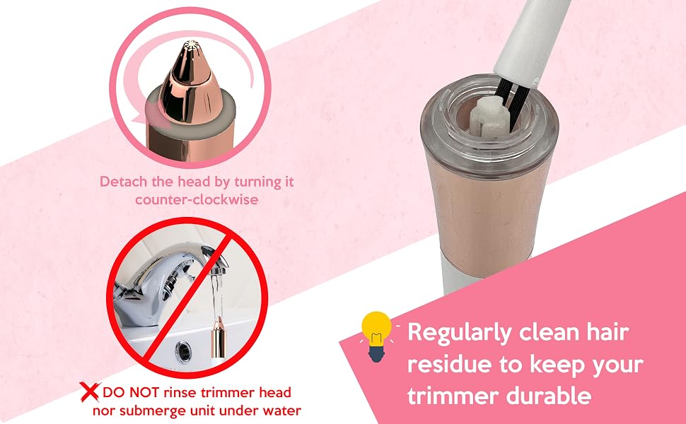 Regularly clean hair residue to keep your trimmer durable