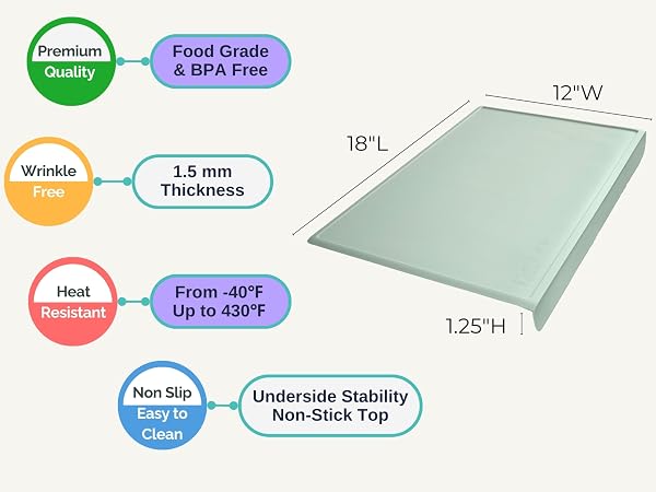 food mat for kids silicone placemats for baby silicone sheets for crafts