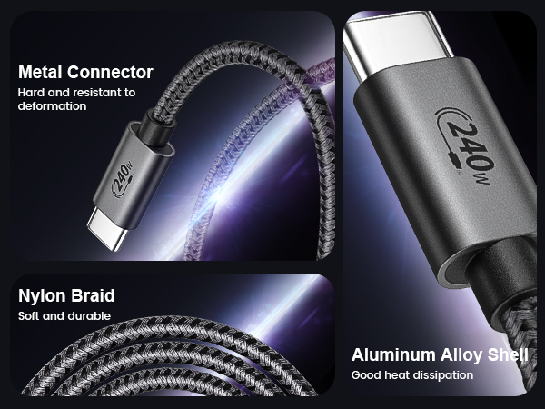 usb c braided cable
