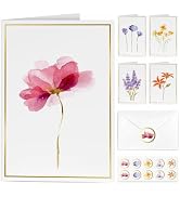 EACYART Blank Cards, 30 Pack Blank Greet Cards, Elegant Gold Foil Blank Note with Envelopes, Perf...