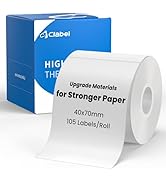 Clabel Thermal Label for 221B Label Maker, 1.57'' x 2.76'' (40x70mm) Thermal Sticker Labels Tape,...