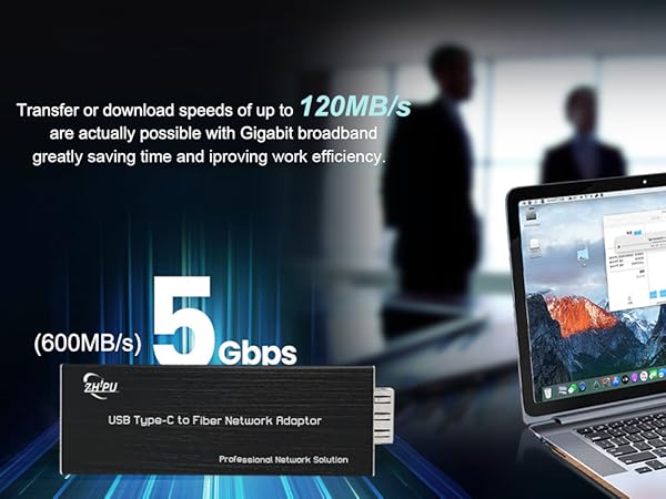 Type-c fiber network adaptor usb3.0 to SFP 22