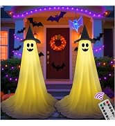 Halloween Light Up Ghost Kit - 2 Pack DIY Halloween Decorations Spooky Ghost Decor with 50 LED Li...