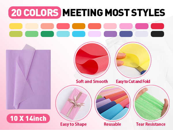 COLORFUL TISSUE PAPER