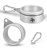 Anovo Flag Pole Rings, Flagpole Rings Aluminum Alloy 360° Rotating Anti Wrap Flag Mounting Spinni...