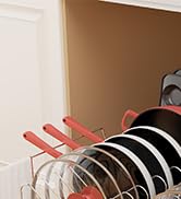 Golener Pots and Pans Organizer Under Cabinet - 22" Deep Expandable Pot Organizers inside Cabinet...